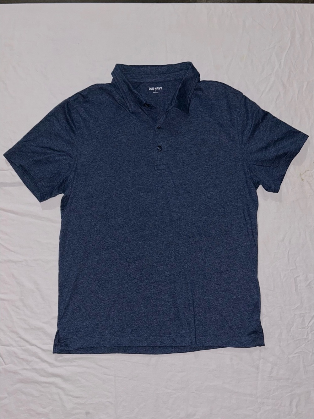 Old Navy Men's Polo Shirt - Navy Heather Blue